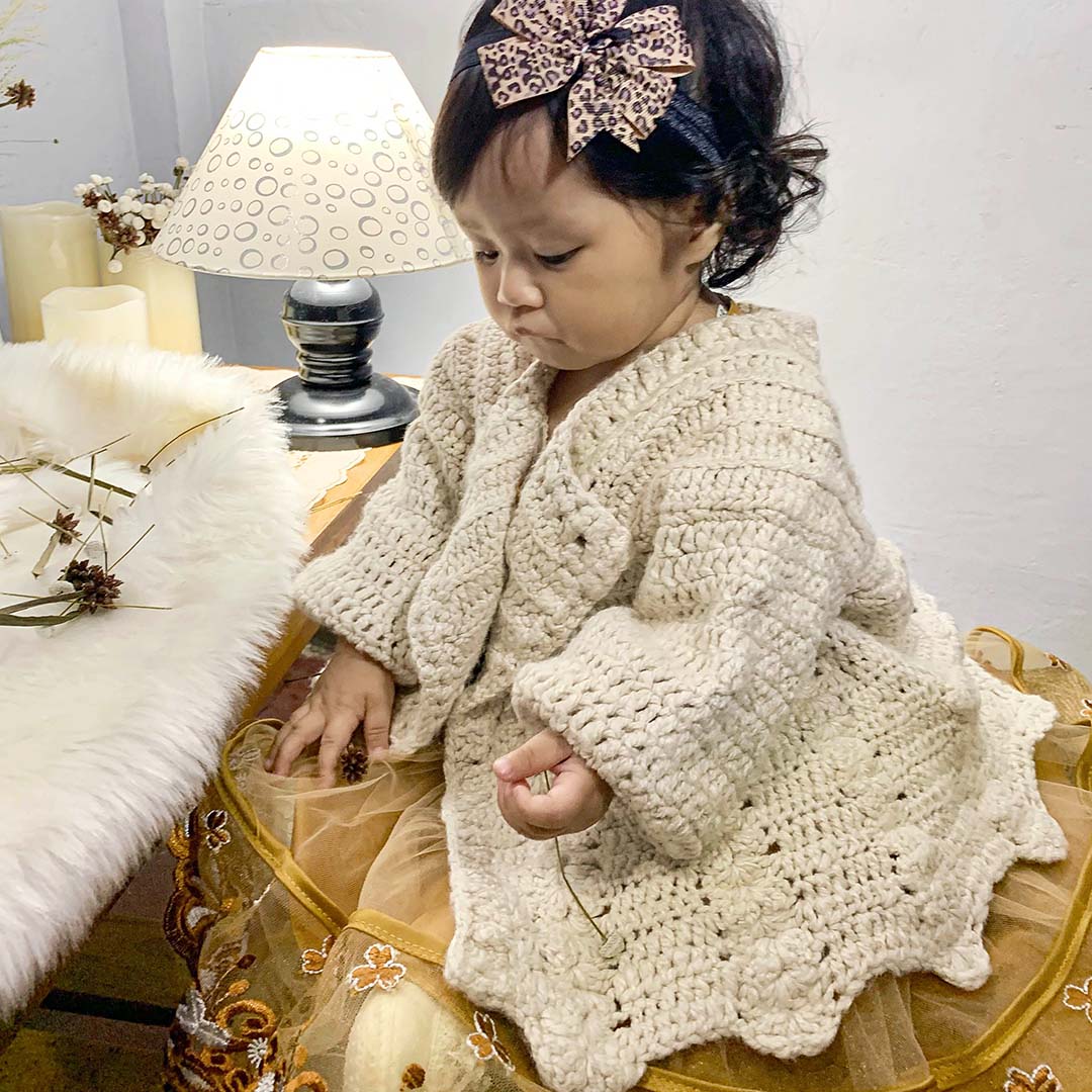 Baby Open Sweater Crochet Pattern