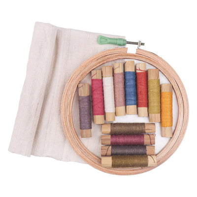 Eri Silk Embroidery Kit - Embroidery Threads Combo | A Pack Of 12 Colours - Muezart India - Buy Embroidery Thread Online India - Muezart India - Buy Silk Embroidery Thread - Thread Embroidery - thread embroidery design - Buy Embroidery Thread India -embroidery yarn online - best embroidery threads -best thread for embroidery - threads for hand embroidery - threads for crewel embroidery - threads for sewing - embroidery work -
