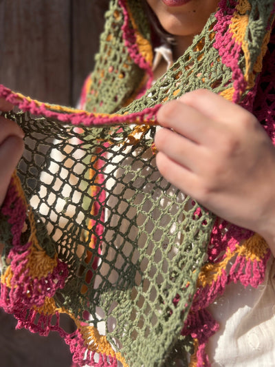 Summer Shell Crochet Scarf - Crochet Pattern