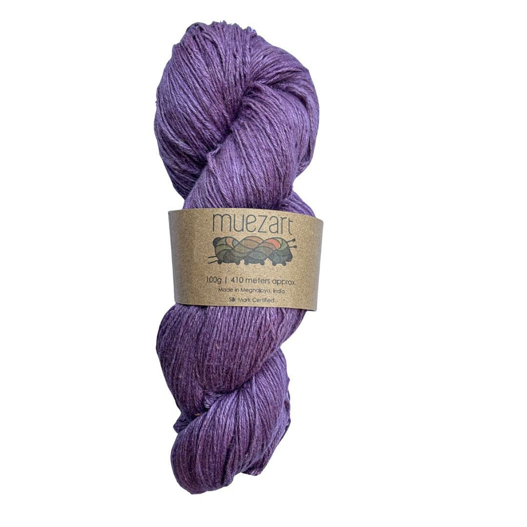 Natural Dyed Eri Silk Light Fingering Yarn 15/3 | 100gms