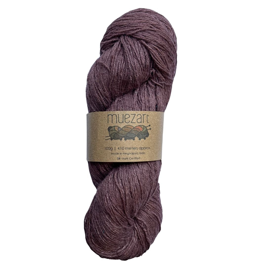 Natural Dyed Eri Silk Light Fingering Yarn 15/3 | 100gms