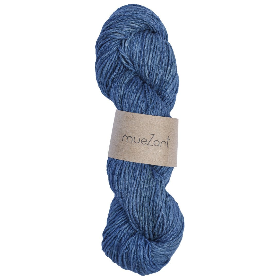 Blue Handspun Yarn Made From Eri Silk - Yarn For Knitting - Yarn For Crochet- Best Knitting Yarn - Best Crochet Yarn