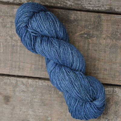 Blue Handspun Yarn Made From Eri Silk - Yarn For Knitting - Yarn For Crochet- Best Knitting Yarn - Best Crochet Yarn