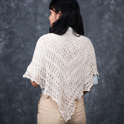 Pearl Triangle Shawl Knitting Pattern