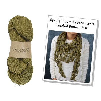 Spring Bloom Crochet scarf - Crochet Kit