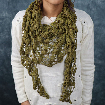 Spring Bloom Crochet scarf - Crochet Kit