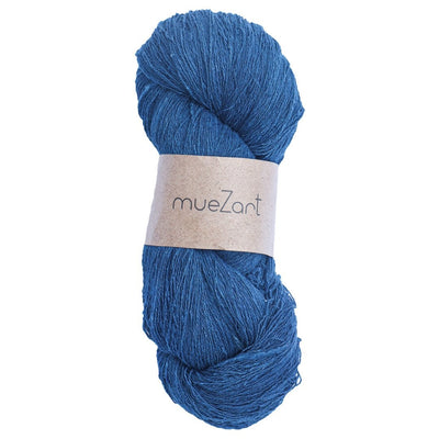 Eri Silk Weaving Yarn Indigo Blue Dyed Using Plant Based Ingredients - Eri SIlk Best Yarn For Weaving - Muezart India