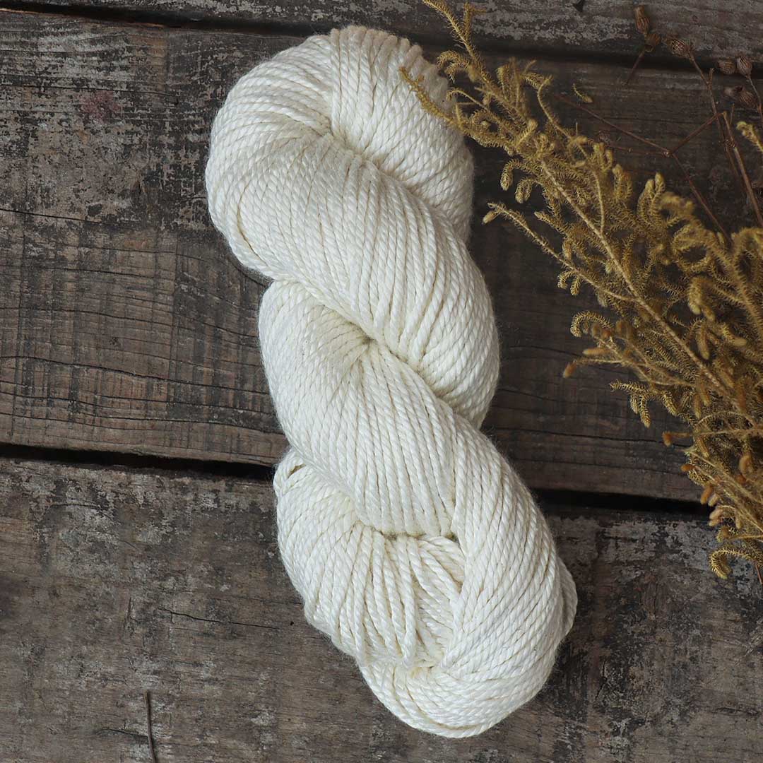 Eri Silk Undyed Yarn 3/3 | DK| 100g - Muezart India