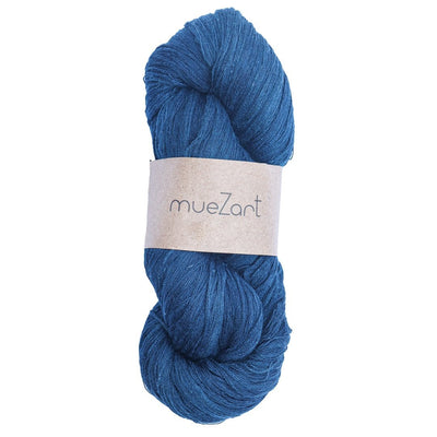 Indigo Colour silk weaving yarn - eri silk yarn for weaving - Muezart India