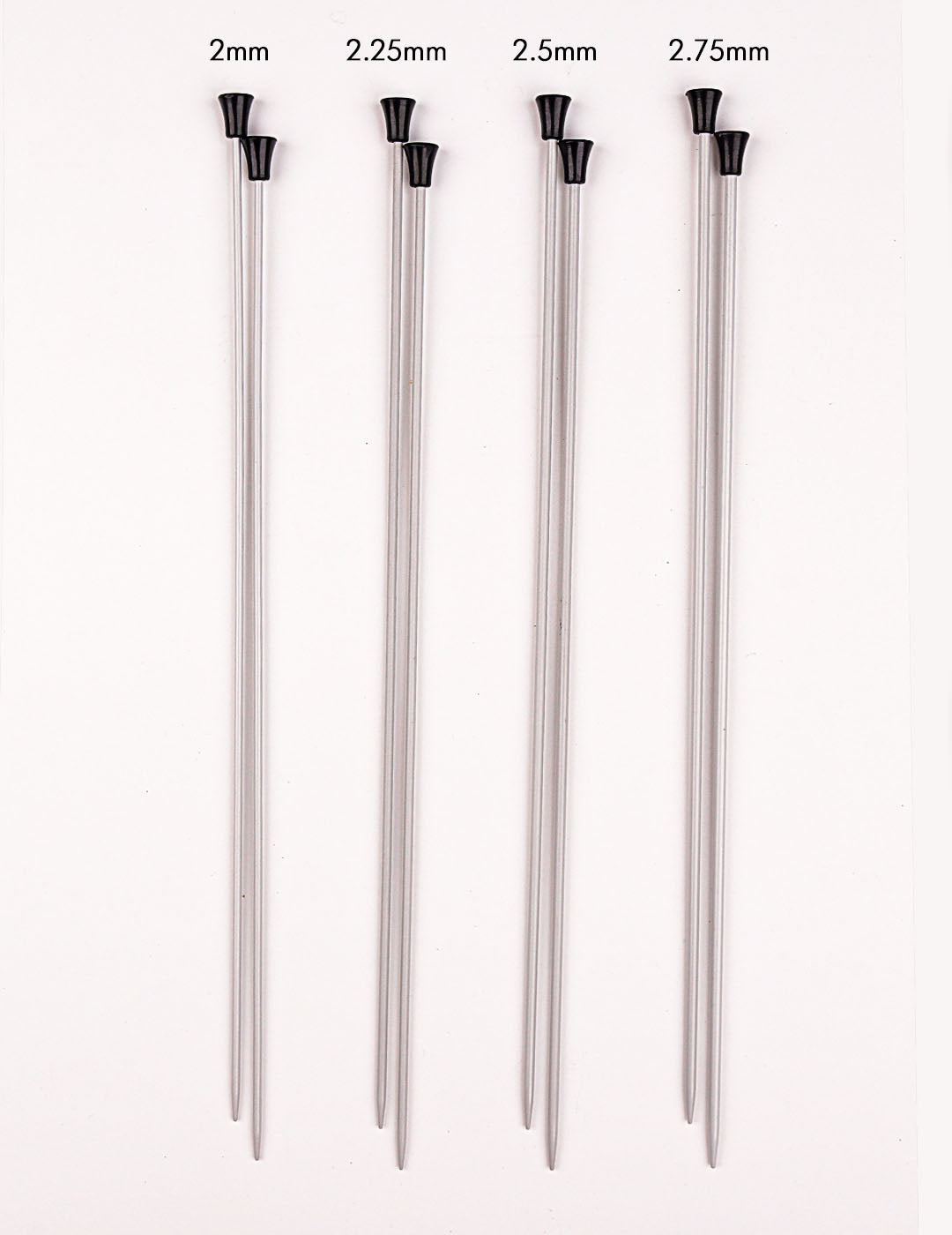 Basix Aluminium Single Pointed Needles – Muezart India