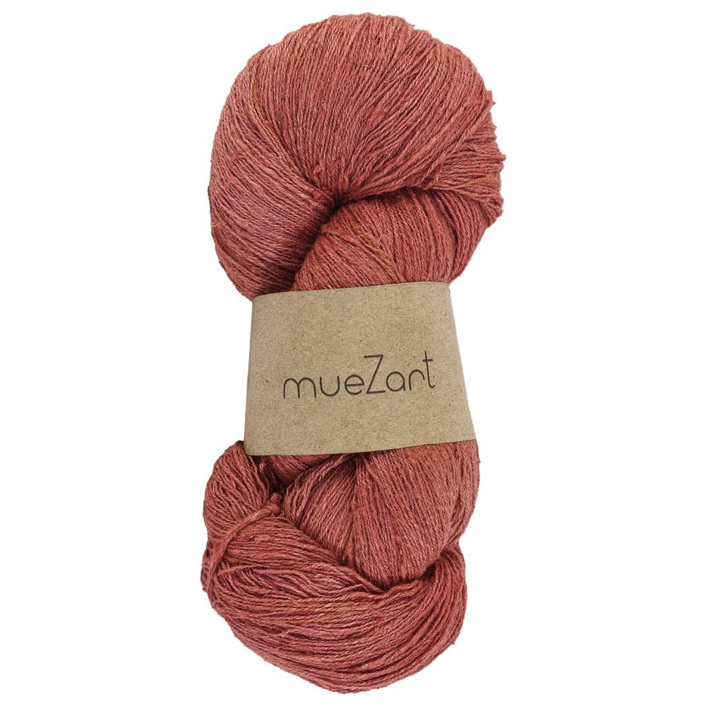 Eri Silk Weaving Yarn Orange Dyed Using Plant Based Ingredients - Eri SIlk Best Yarn For Weaving - Muezart India