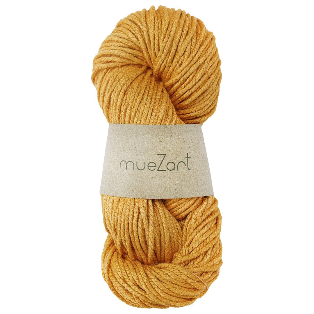 Natural Eri Silk Yarn  Yellow  Yarn - Worsted Yarn - Best Yarn For Knitting