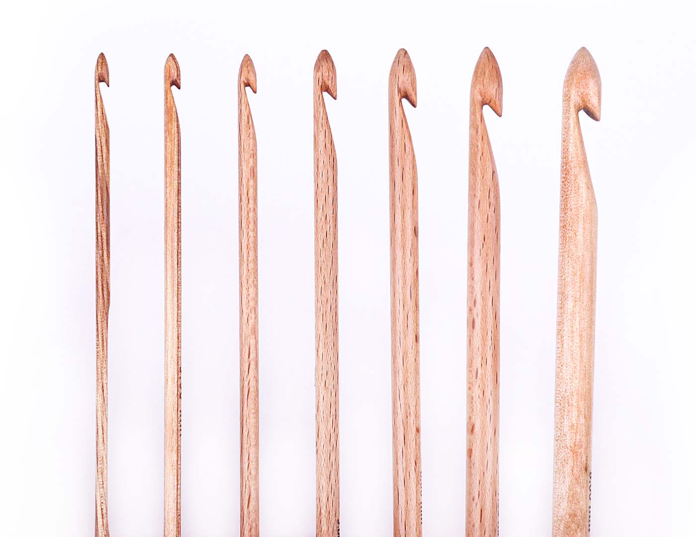 Single Ended Beechwood Crochet Hooks