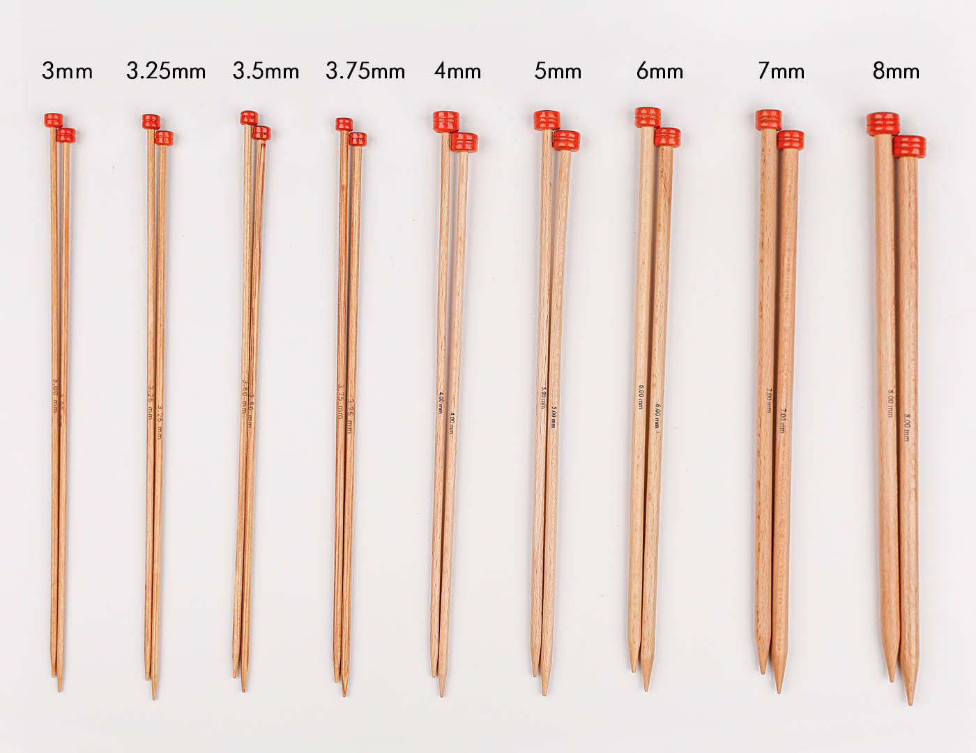 Basix Wooden Knitting Needles