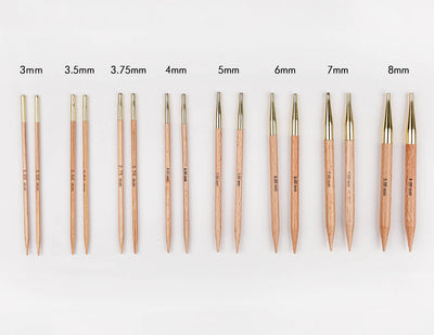 Basix Wood Normal Interchangeable Knitting Needles