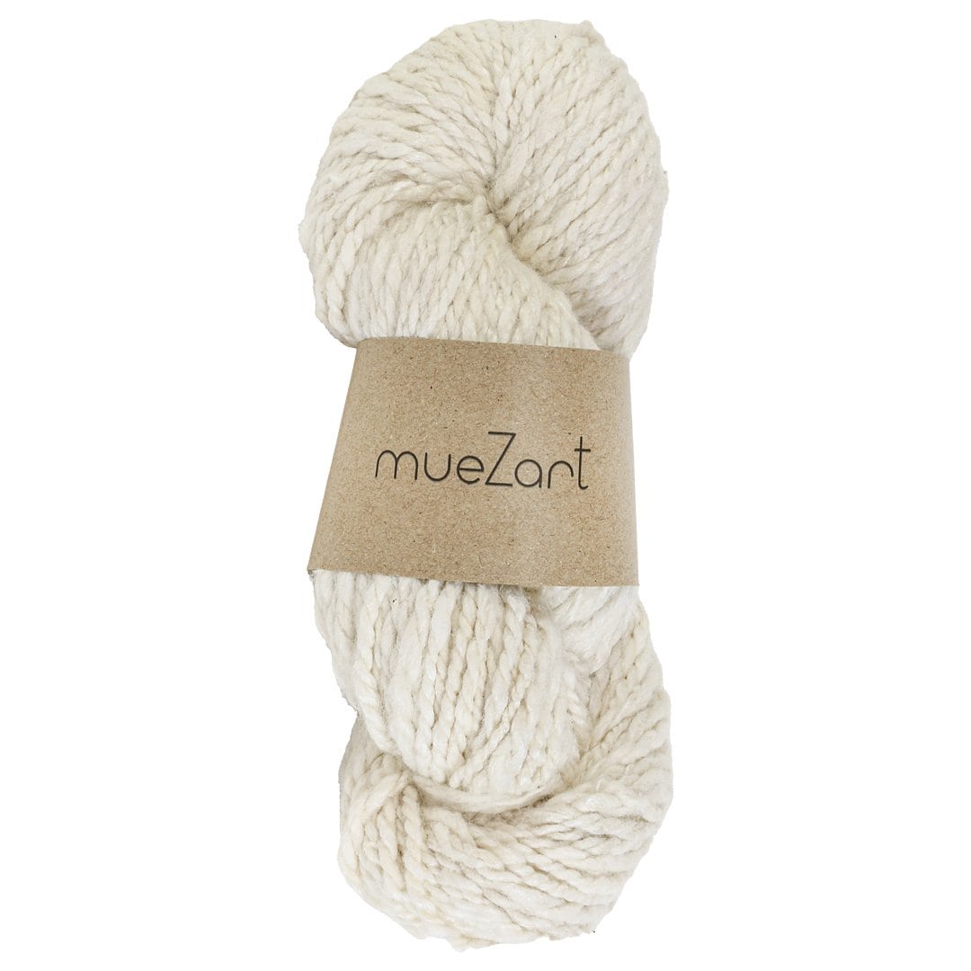 White Handspun Yarn Made From Eri Silk - Yarn For Knitting - Yarn For Crochet- Best Knitting Yarn - Best Crochet Yarn