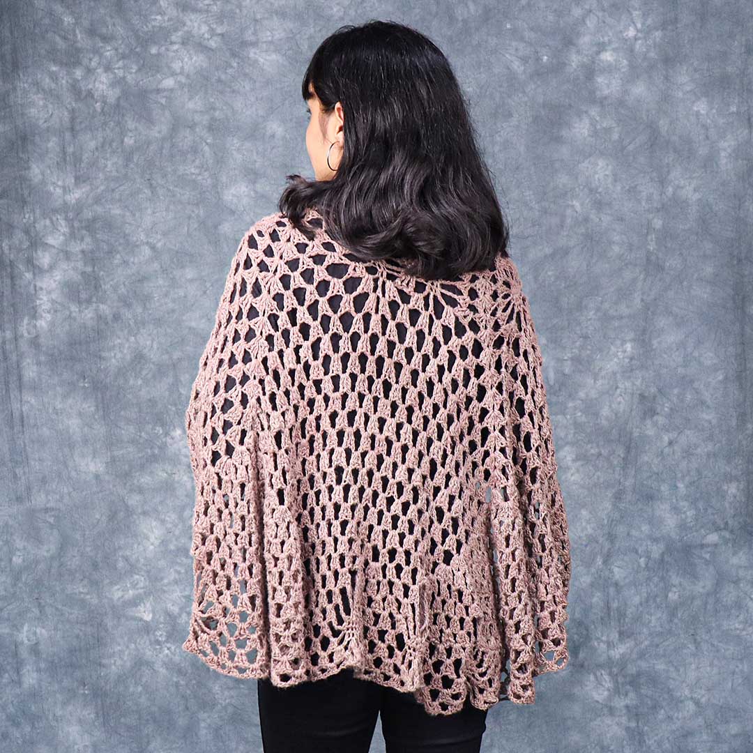 Brown Lilac Women's Crochet shawl
