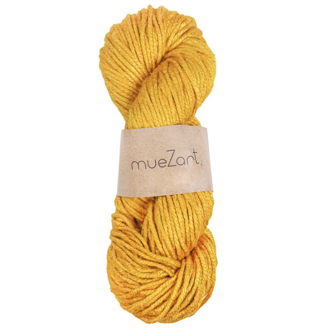 Natural Eri Silk Yarn Yellow Yarn - Worsted Yarn - Best Yarn For Knitting