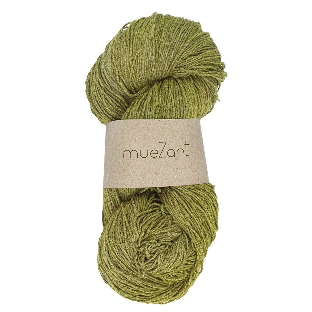 Green Colour Natural Eri Silk Yarn - Best Silk Yarn For Crochet - Best Silk Yarn For Knitting