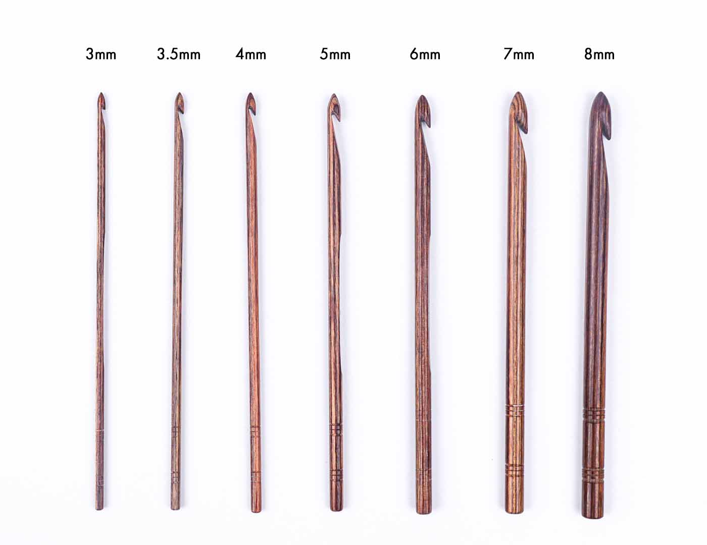 KnitPro Wooden Crochet Hook - Single Ended