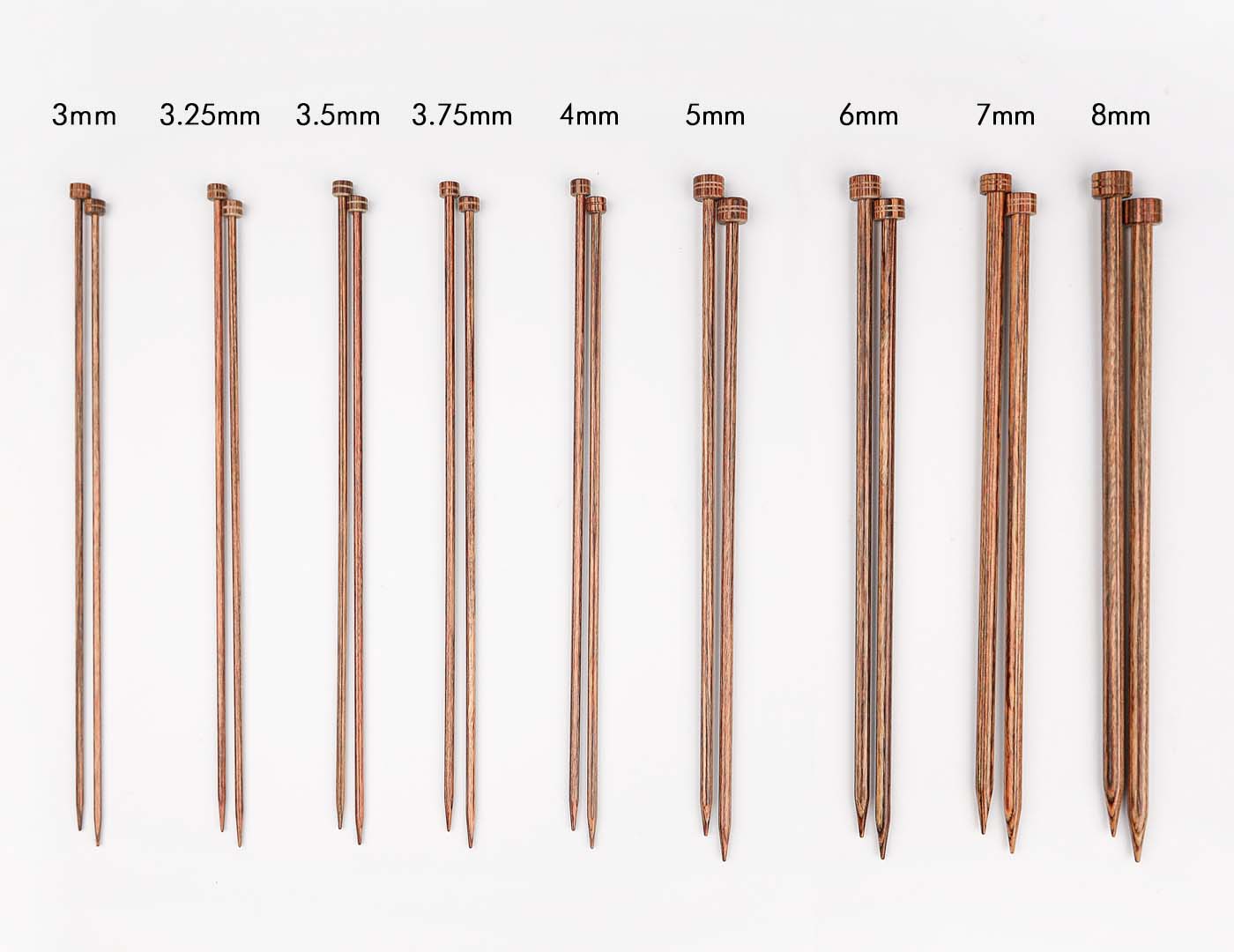 Ginger Wooden Knitting Needles