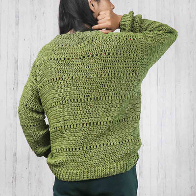 Green crochet sweater pattern download online