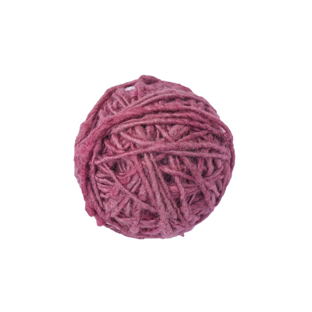 Eri Silk Pink Worsted Yarn For Weaving On A Tapestry Loom - 