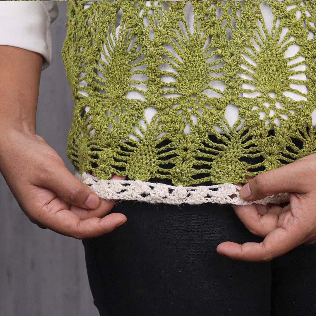 Women's Sleeveless Crochet Lace Top