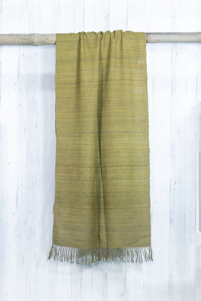 Green Eri Silk Scarf For Women- Buy Silk Scarf For Women 