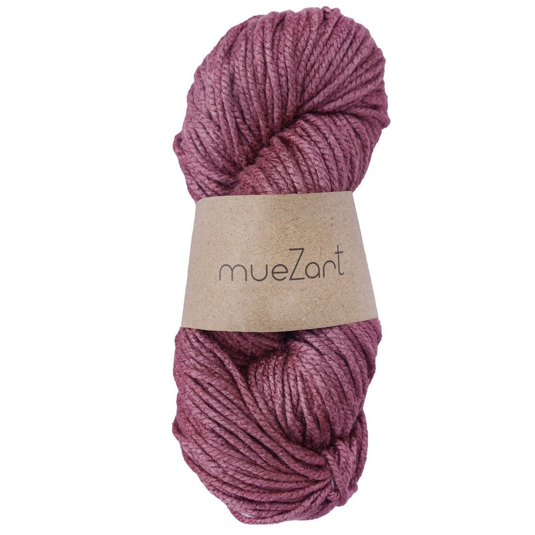 Natural Eri Silk Yarn Maroon Yarn - Worsted Yarn - Best Yarn For Knitting