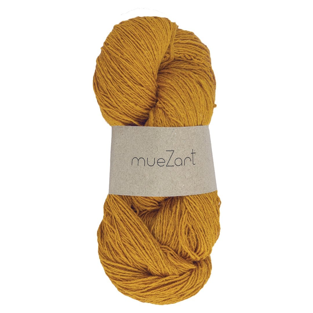 Yellow  Colour Natural Eri Silk Yarn - Best Silk Yarn For Crochet - Best Silk Yarn For Knitting