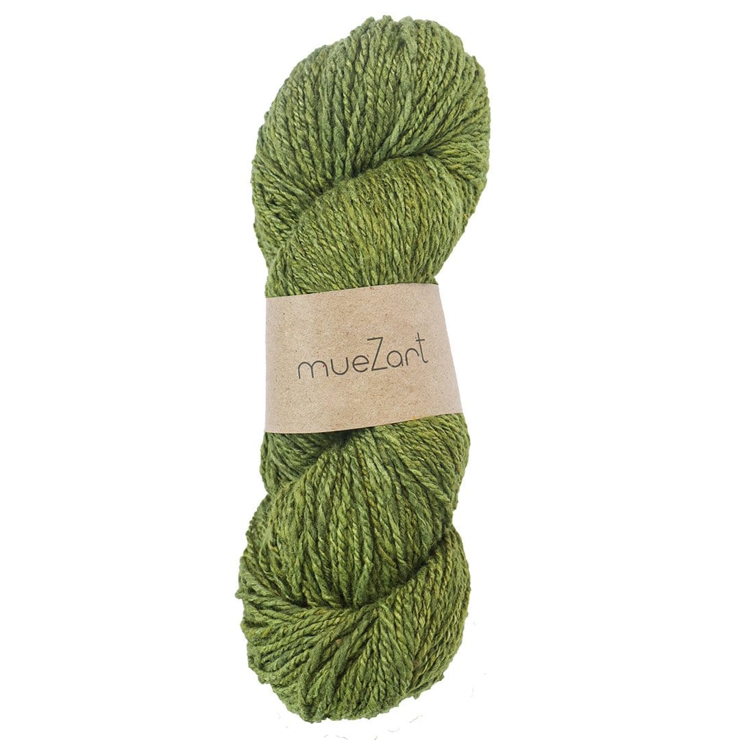Green Handspun Yarn Made From Eri Silk - Yarn For Knitting - Yarn For Crochet- Best Knitting Yarn - Best Crochet Yarn