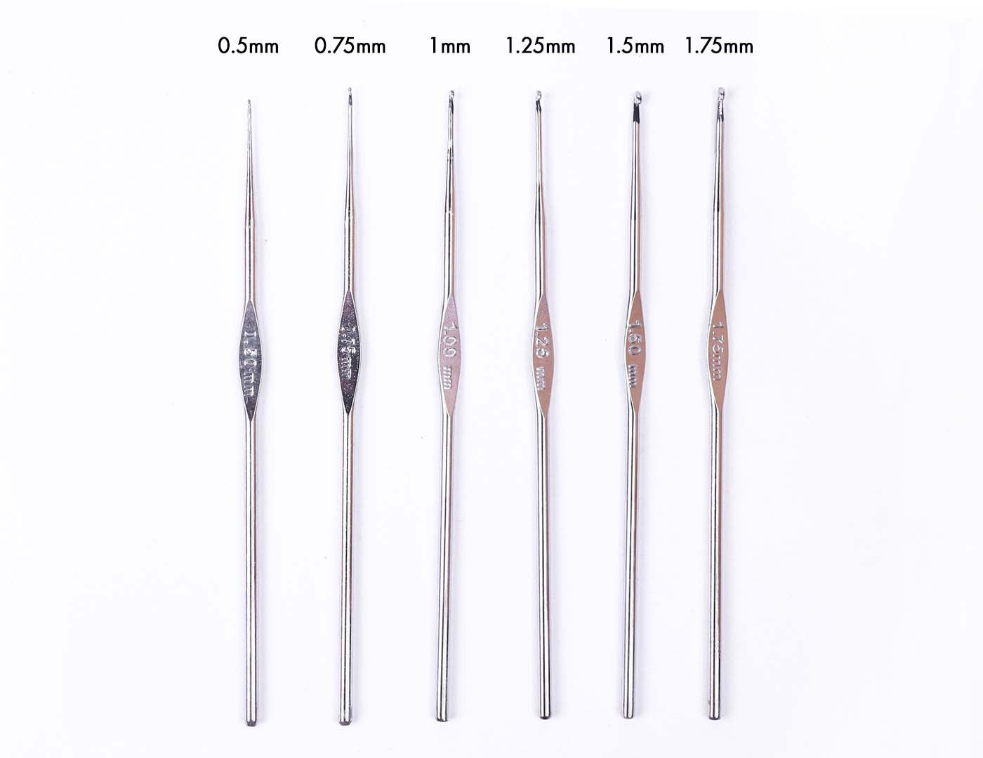 Single Ended Steel Crochet Hooks