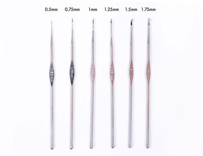 Single Ended Steel Crochet Hooks