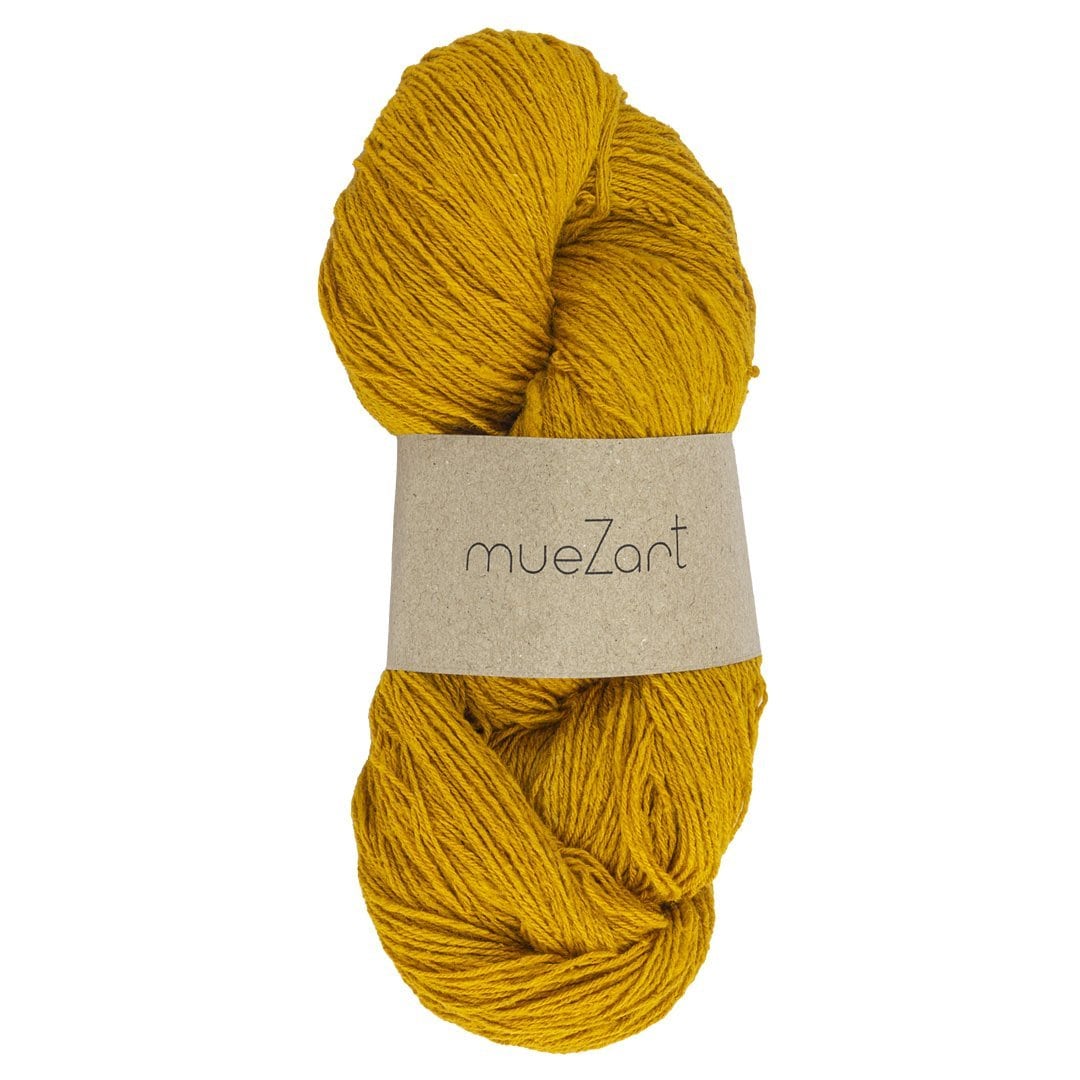 Yellow Colour Natural Eri Silk Yarn - Best Silk Yarn For Crochet - Best Silk Yarn For Knitting