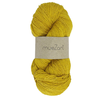 Eri Silk Weaving Yarn Yellow Dyed Using Plant Based Ingredients - Eri SIlk Best Yarn For Weaving - Muezart India