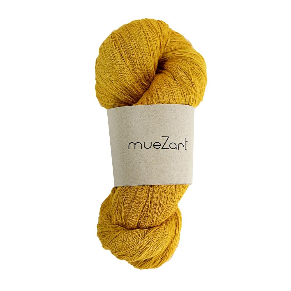 Yellow Colour silk weaving yarn - eri silk yarn for weaving - Muezart India