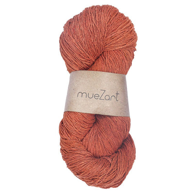 Dar Orange Colour Natural Eri Silk Yarn - Best Silk Yarn For Crochet - Best Silk Yarn For Knitting