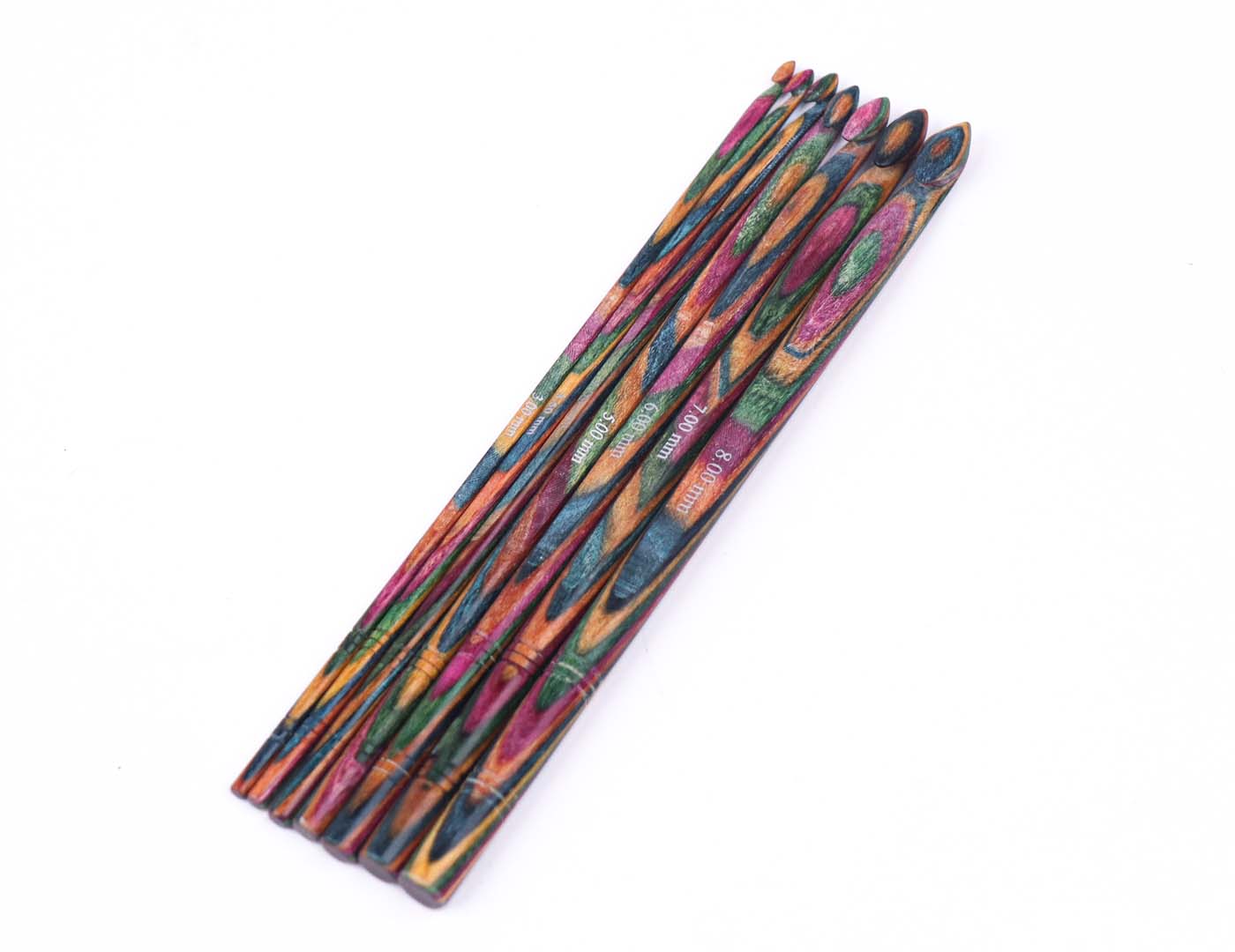 KnitPro Vibrant Wood Single Ended Crochet Hooks