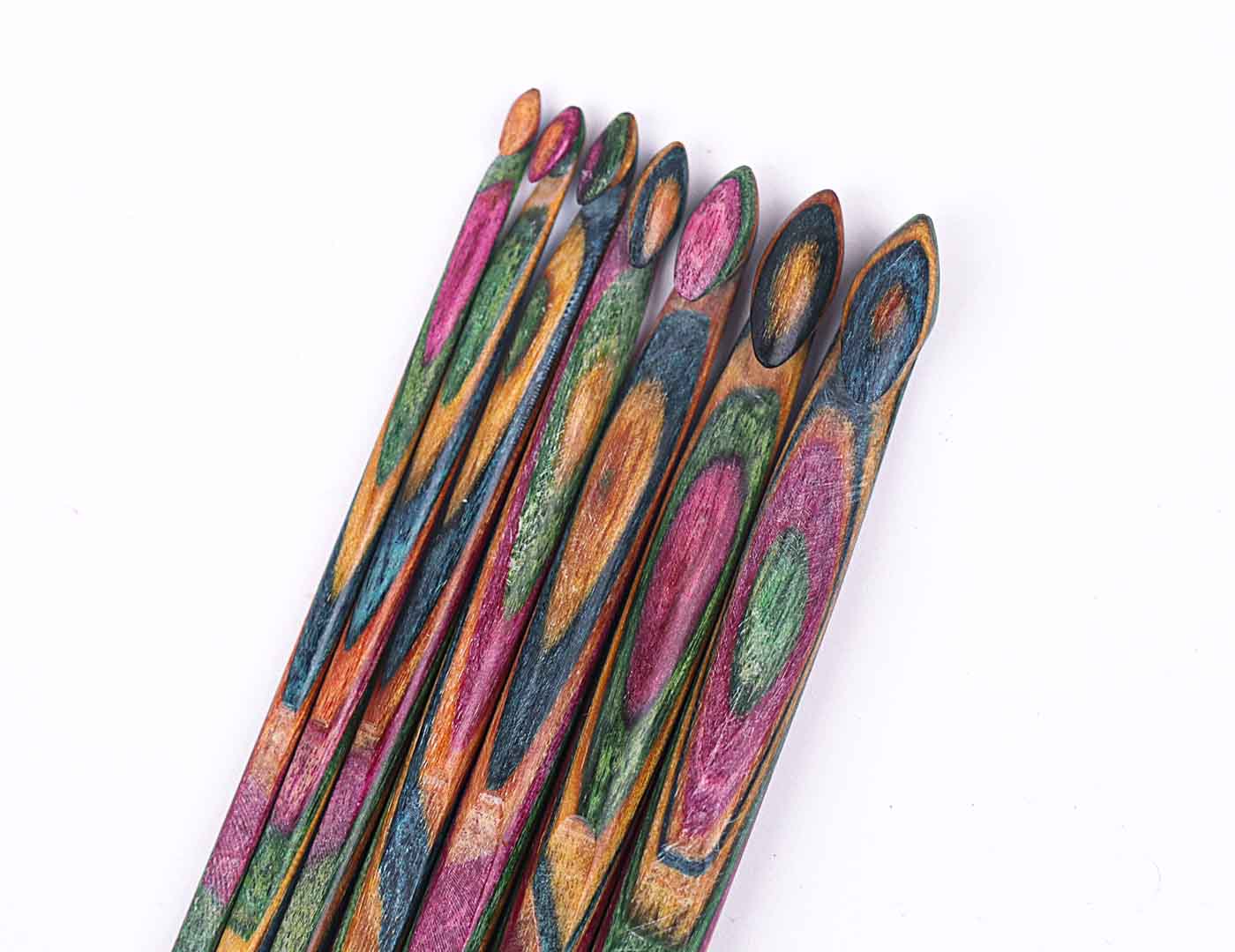 KnitPro Vibrant Wood Single Ended Crochet Hooks