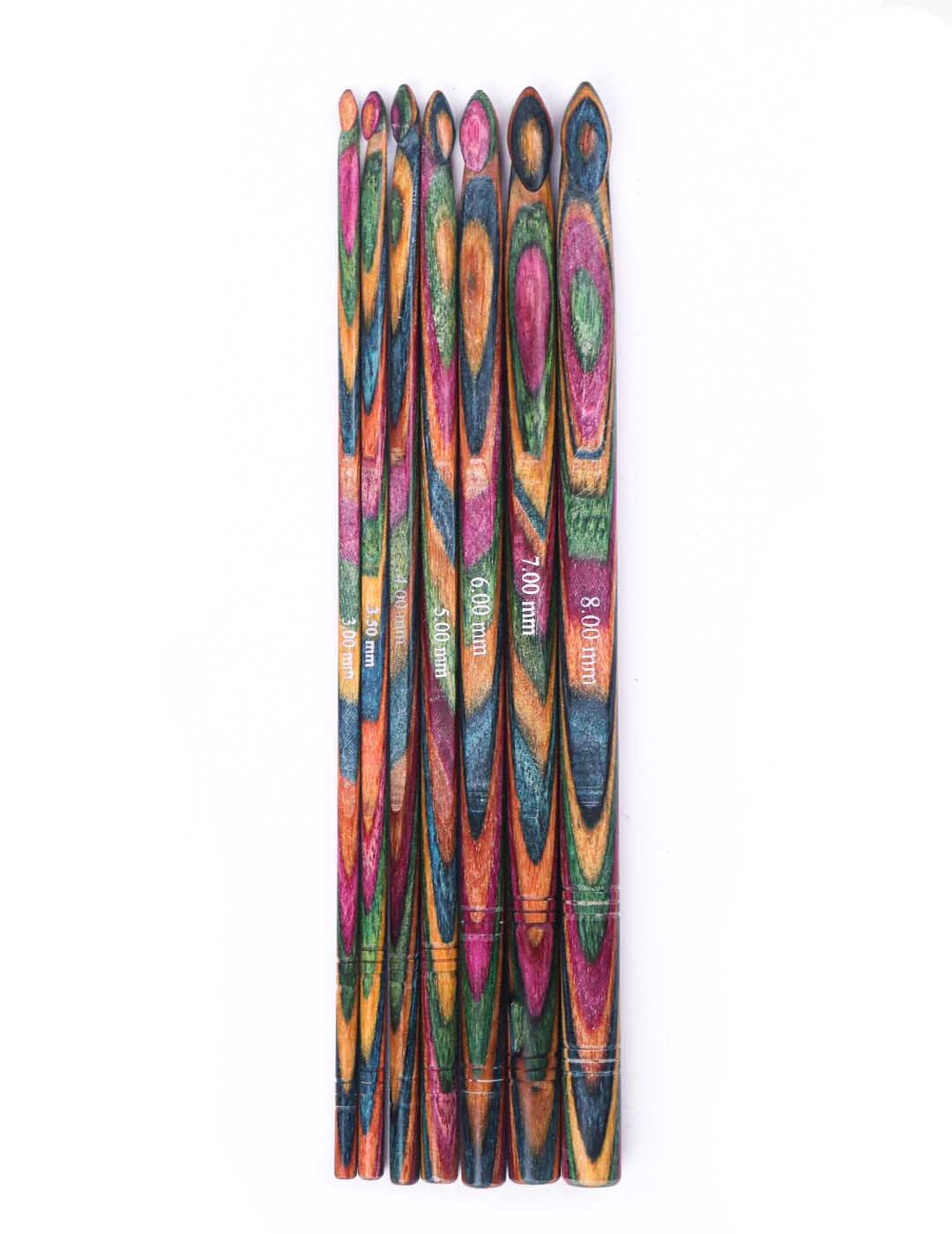KnitPro Vibrant Wood Single Ended Crochet Hooks