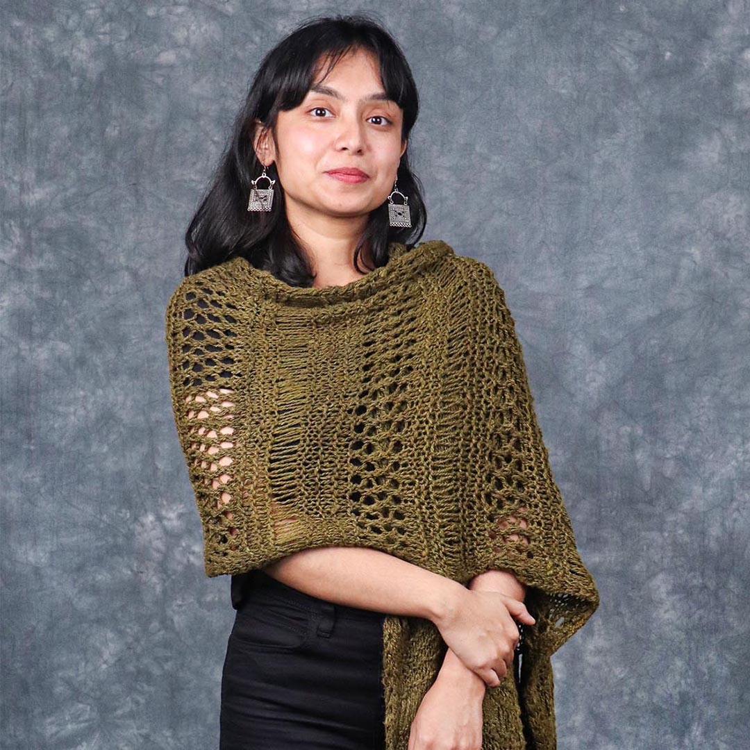 Turtle Green Shawl Knitting Pattern