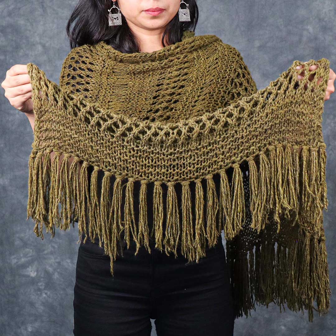 Turtle Green Shawl Knitting Pattern