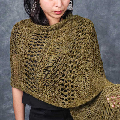 Turtle Green Shawl Knitting Pattern