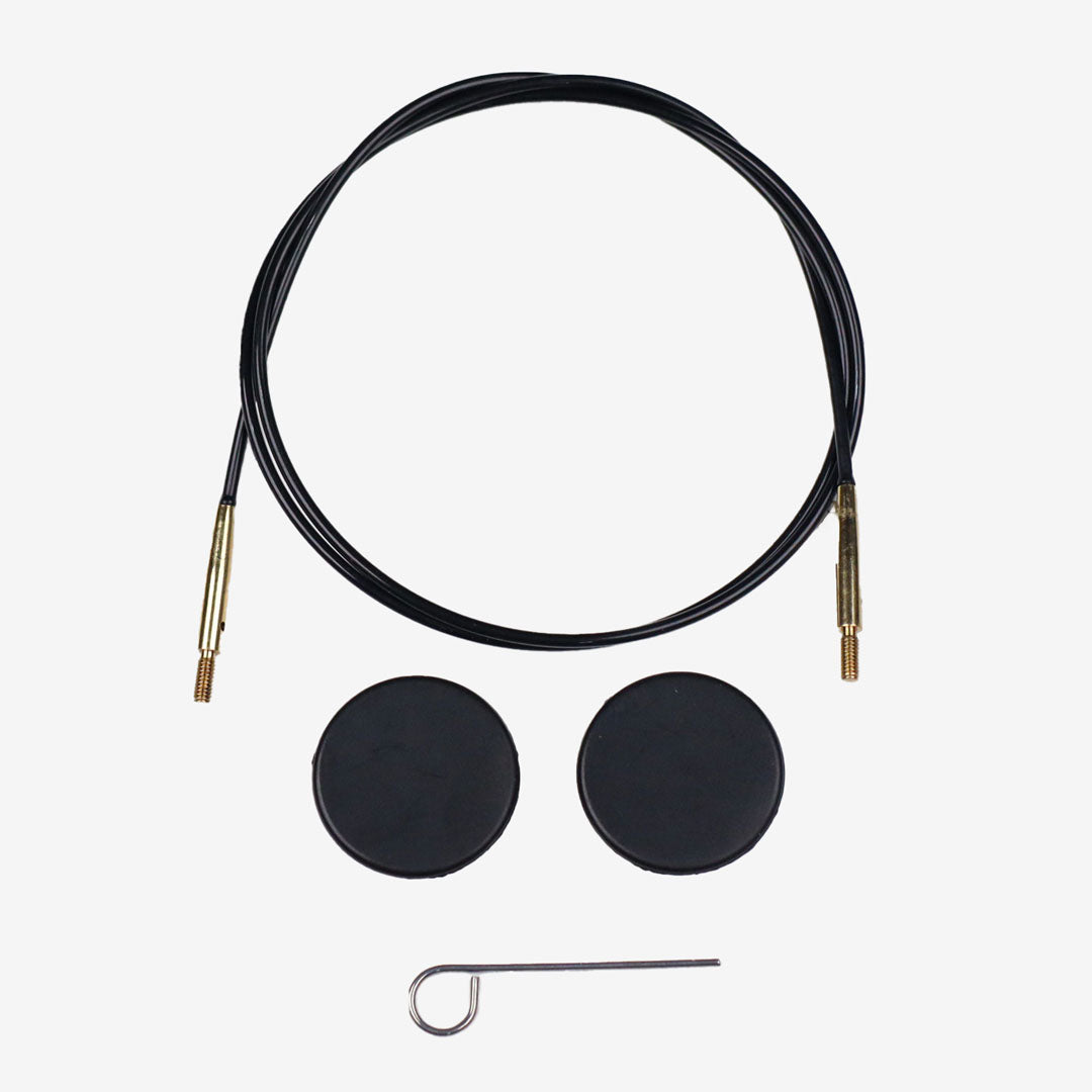Black single cord connectors 35-60cm