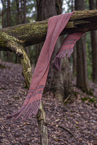 This is a Orange Woven Scarf Made From Eri Silk– Download this Free Silk Weaving Pattern Today